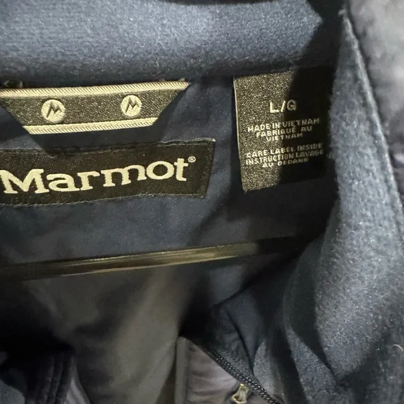 Marmot Men's Navy Puffer Jacket - Picture 2 of 3